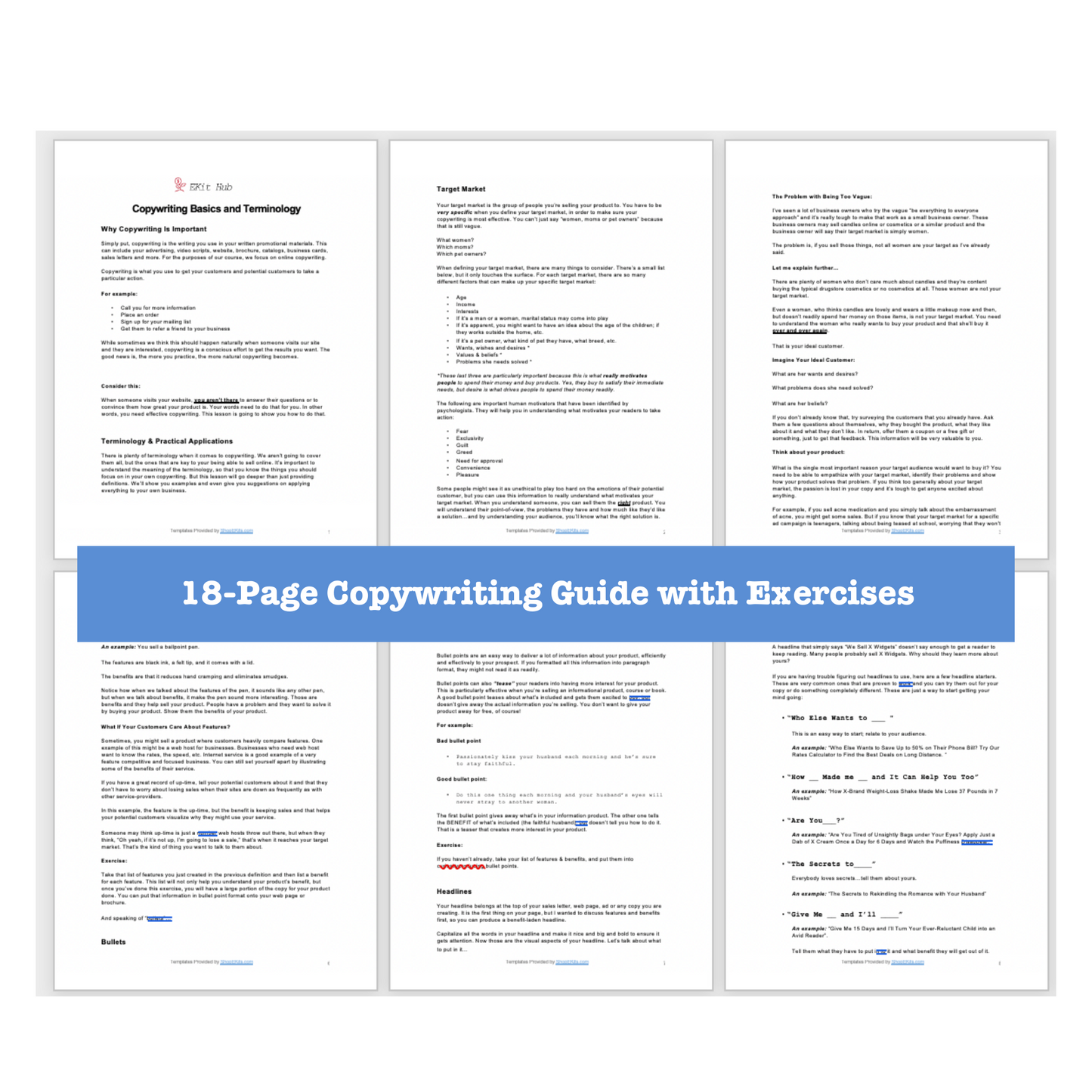 Copywriting Guide with Exercises