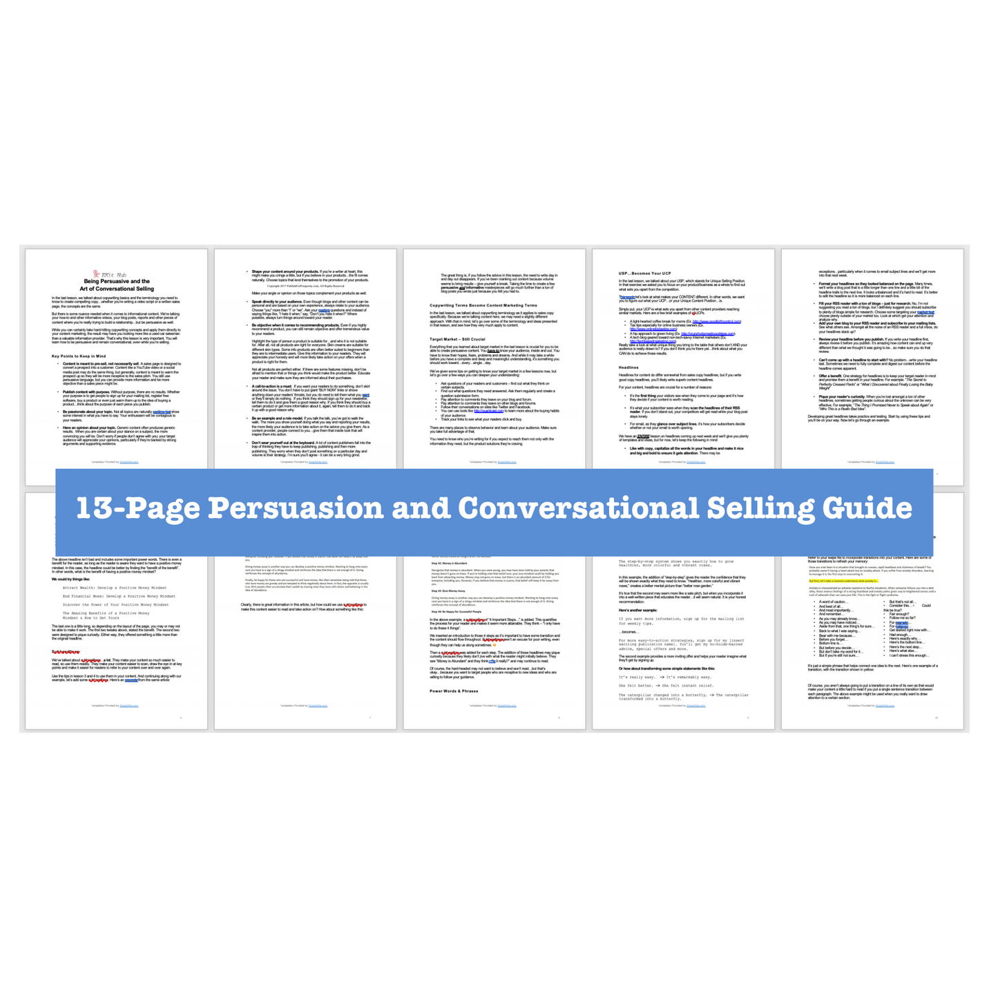 Persuasive Writing and Conversational Selling Guide