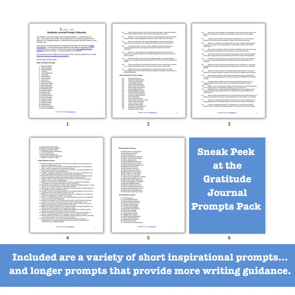33 Niche Journal Prompts - Copy & Paste With Plr Rights Canva Templates