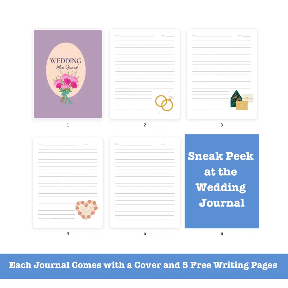 Sneak Peek inside a Printable Journal