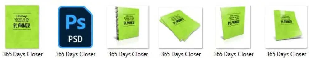365 Days Closer To My Dream Life Printable Planner Plr Planners