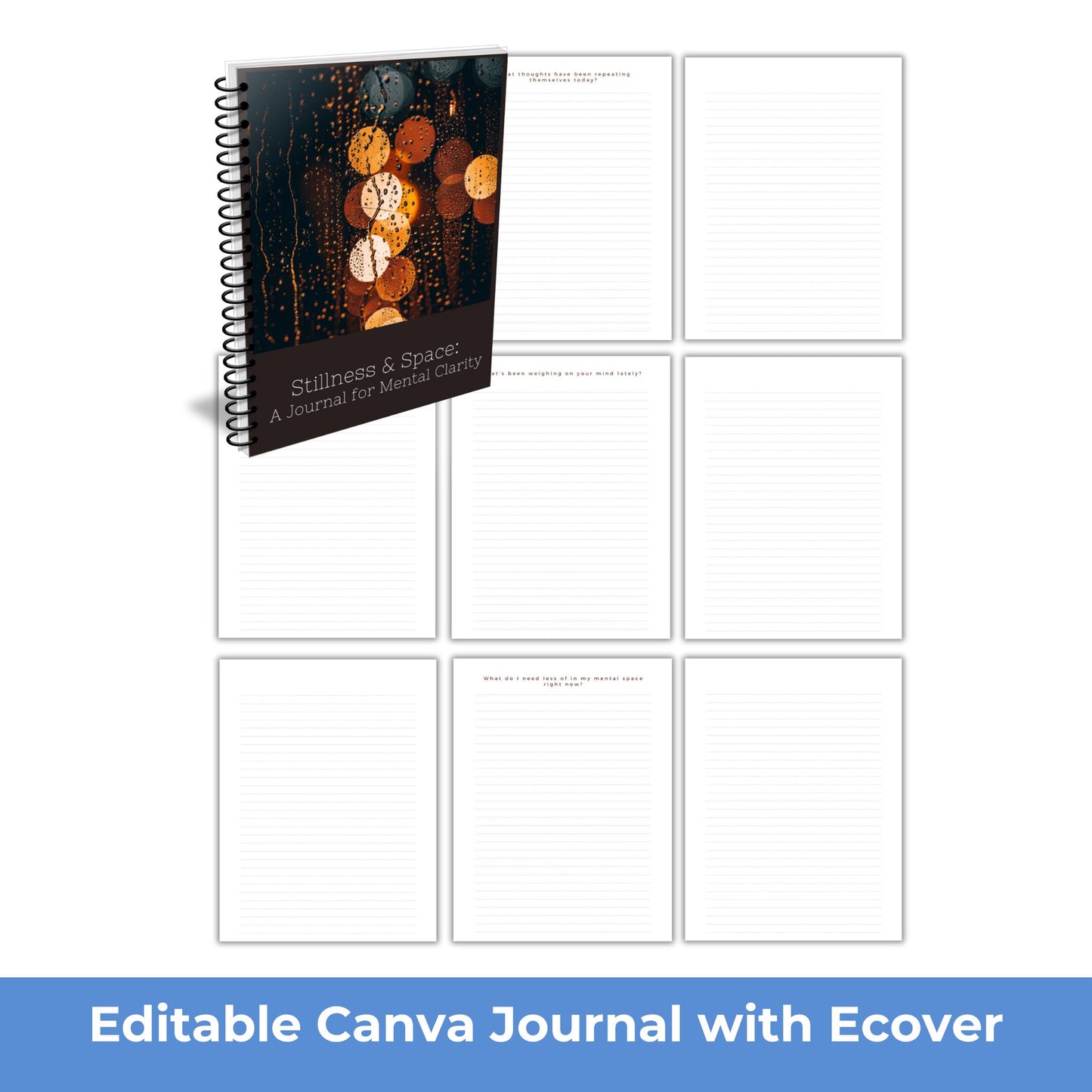 Stillness and Space a Journal for Mental Clarity PLR