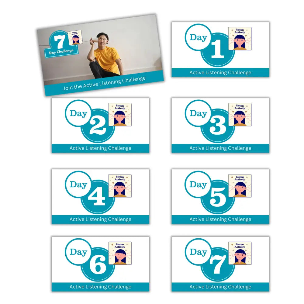 7-Day Active Listening Practice Challenge PLR Reports