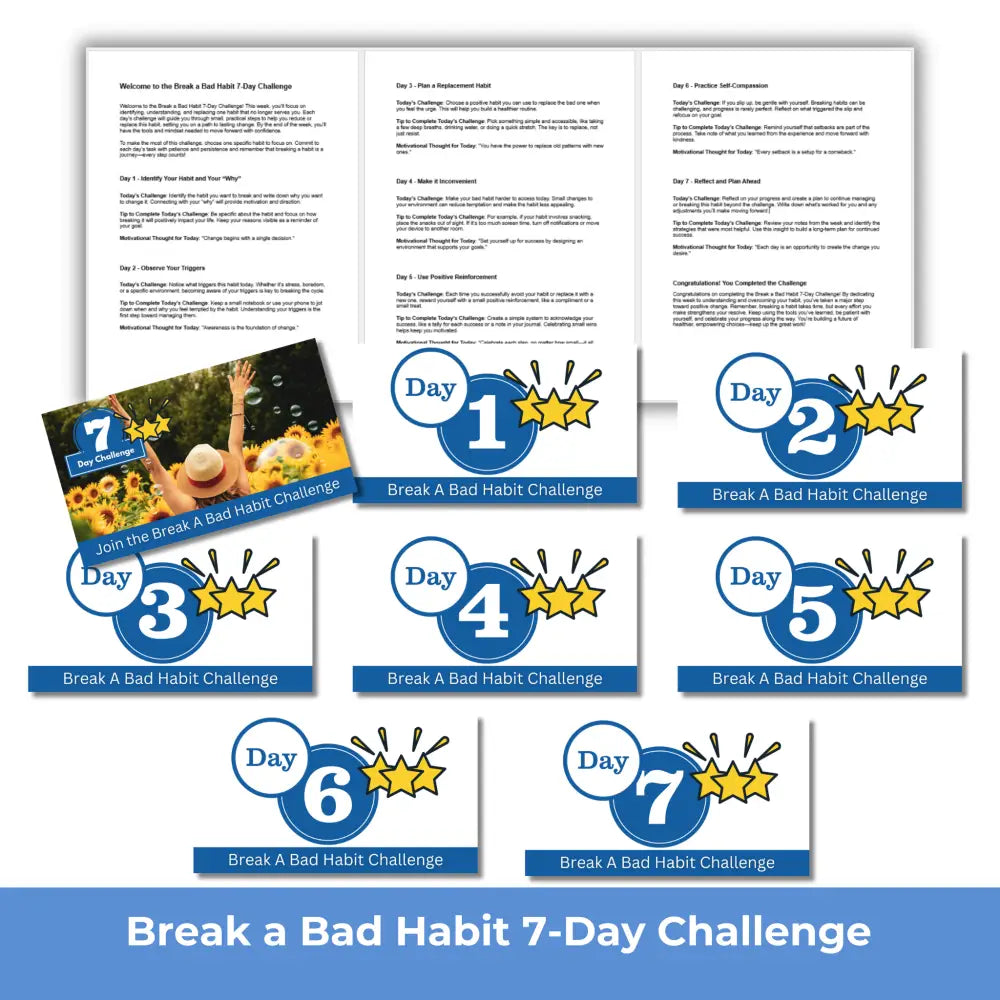 7-Day Break a Bad Habit Challenge - PLR PLR Reports