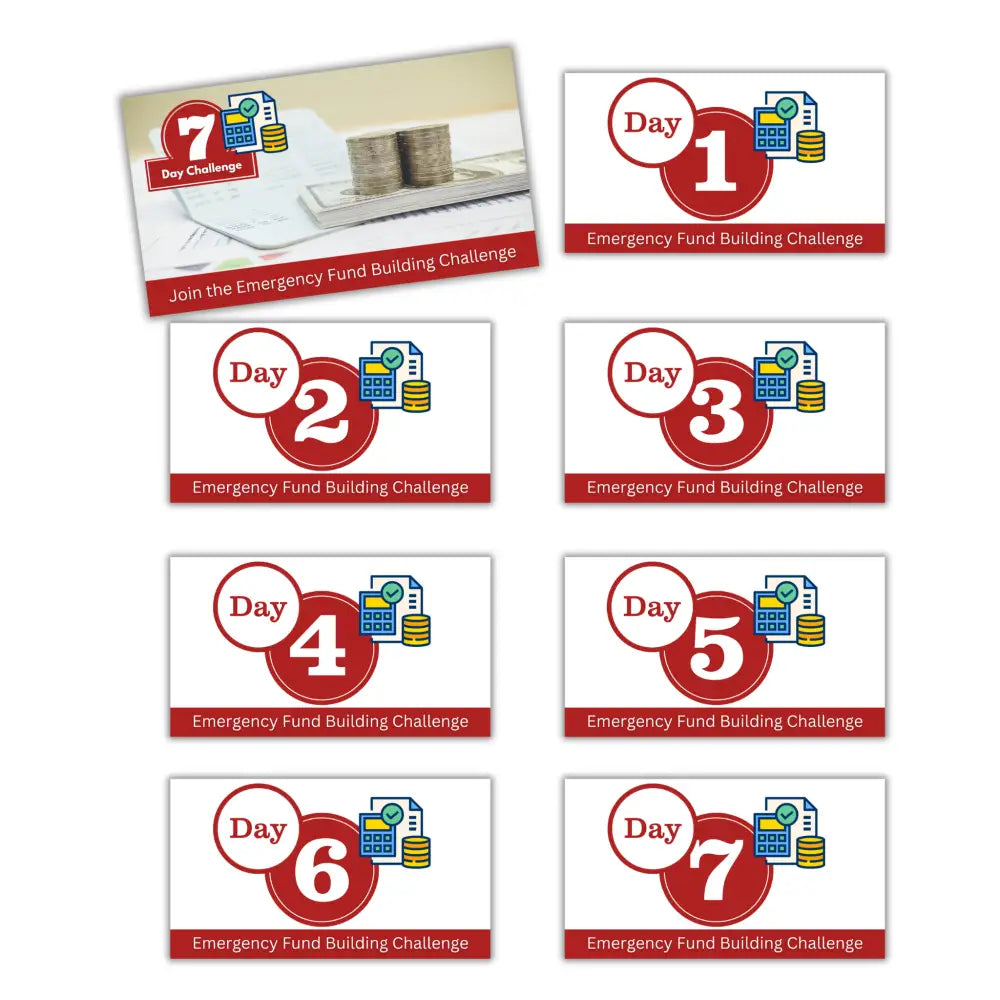 7-Day Building an Emergency Fund Challenge PLR Reports