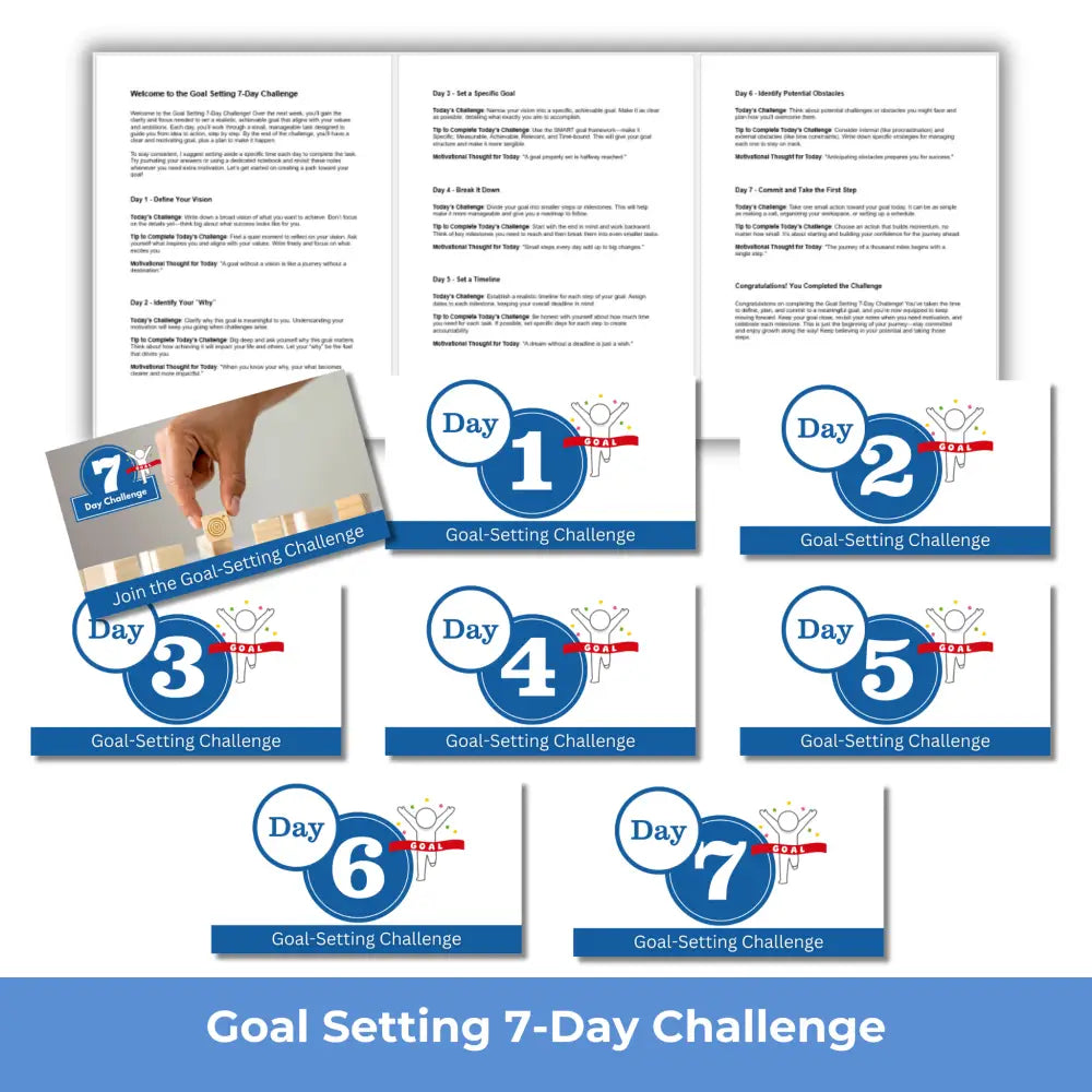 7-Day Daily Goal-Setting Challenge - PLR PLR Reports