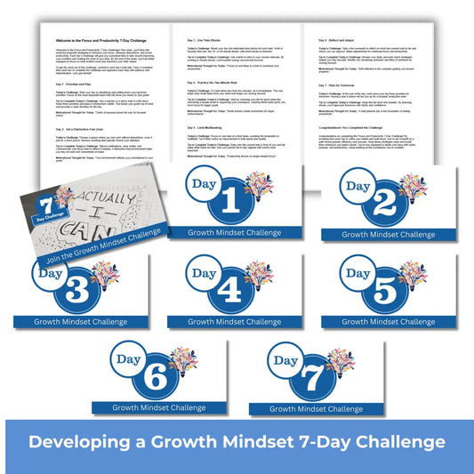 7-Day Developing a Growth Mindset Challenge - PLR PLR Reports