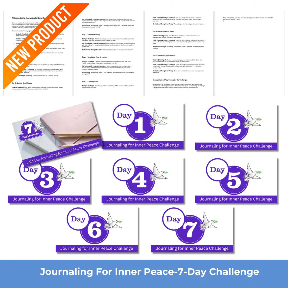 7-Day Journaling for Inner Peace Challenge PLR Reports