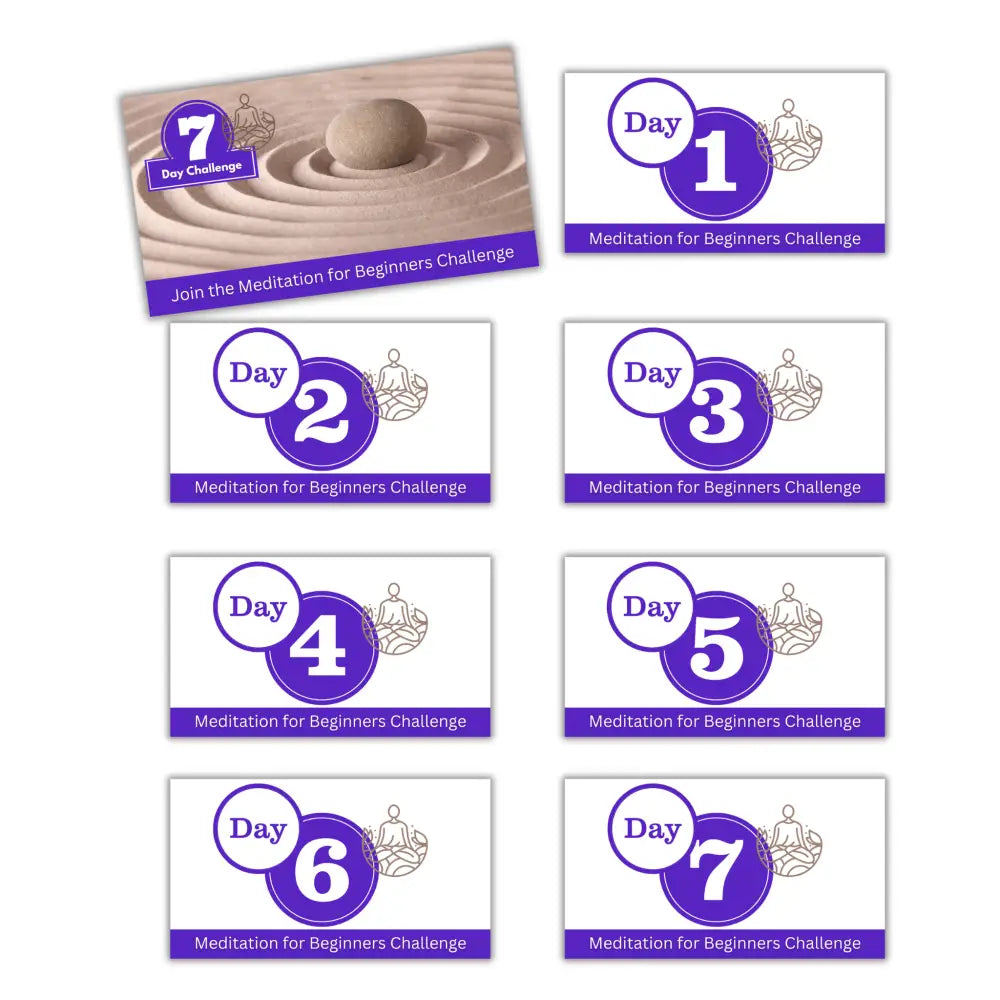 7-Day Meditation for Beginners Challenge PLR Reports