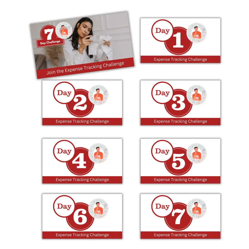 7-Day Tracking Expenses Challenge PLR Reports