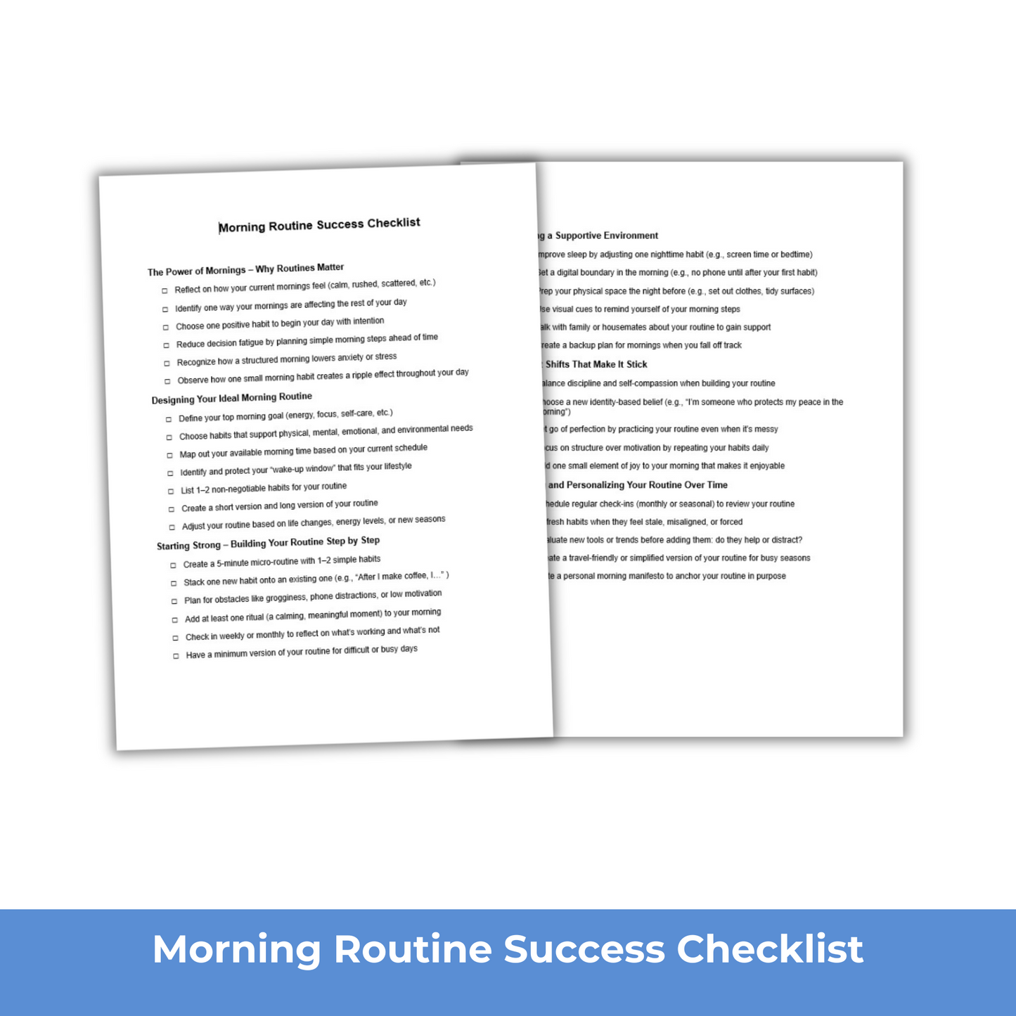 Building a Consistent Morning Routine - PLR Course