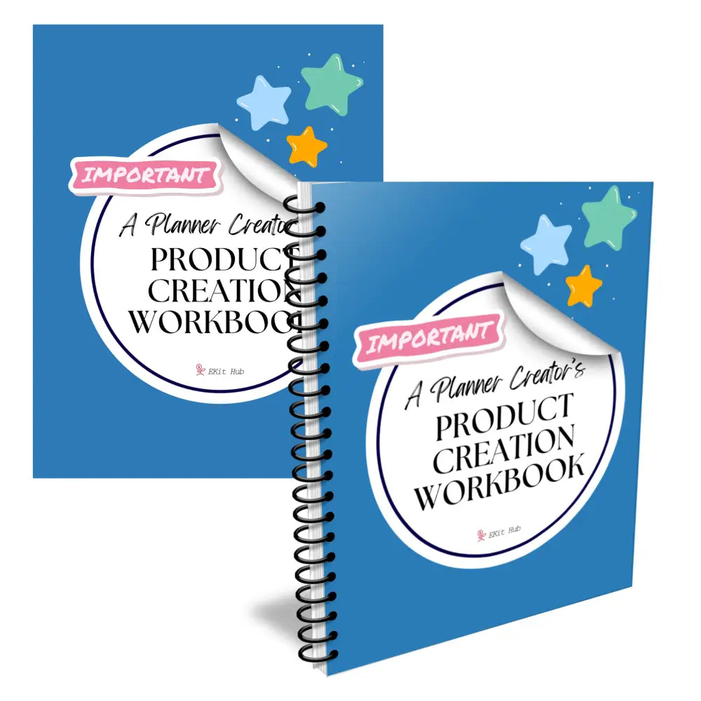 A Planner Creator’s Product Creation Workbook - Customizable With Plr Rights Business Templates