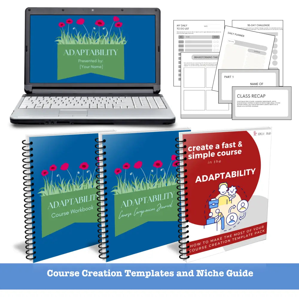 Adaptability Niche Course Template Pack Create A Course Quick Guide
