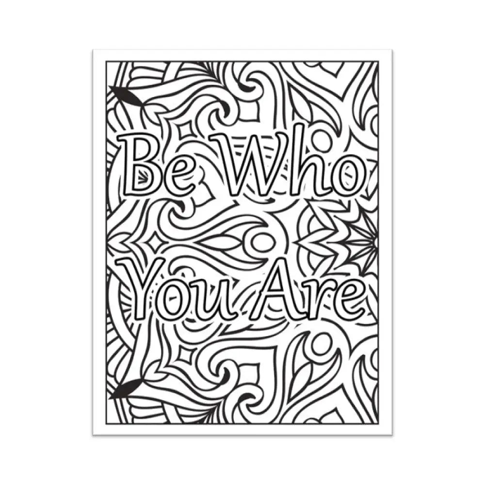 be who you are coloring page