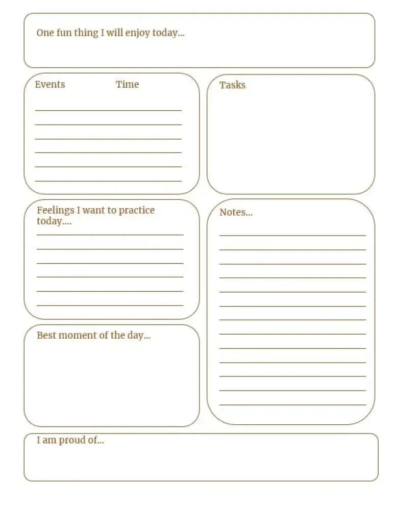 being present in life plr planner