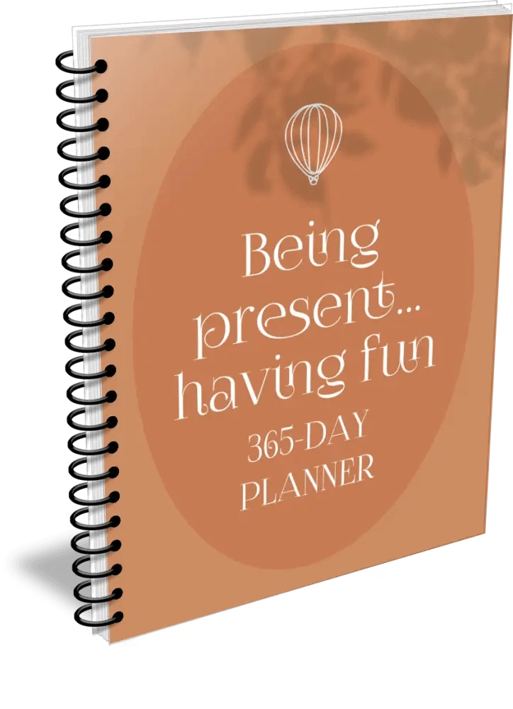 being present having fun plr planner