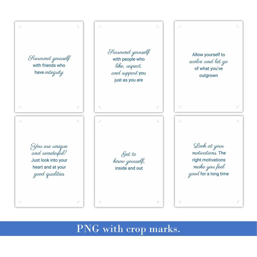 36-Being True to Yourself Sayings - Get Out of Your Comfort Zone PLR Card Deck