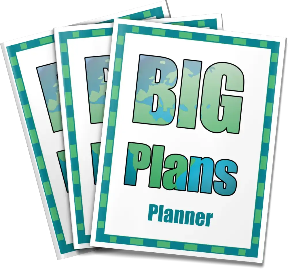 ’Big Plans’ Goal Setting Plr Planner Printable Planners