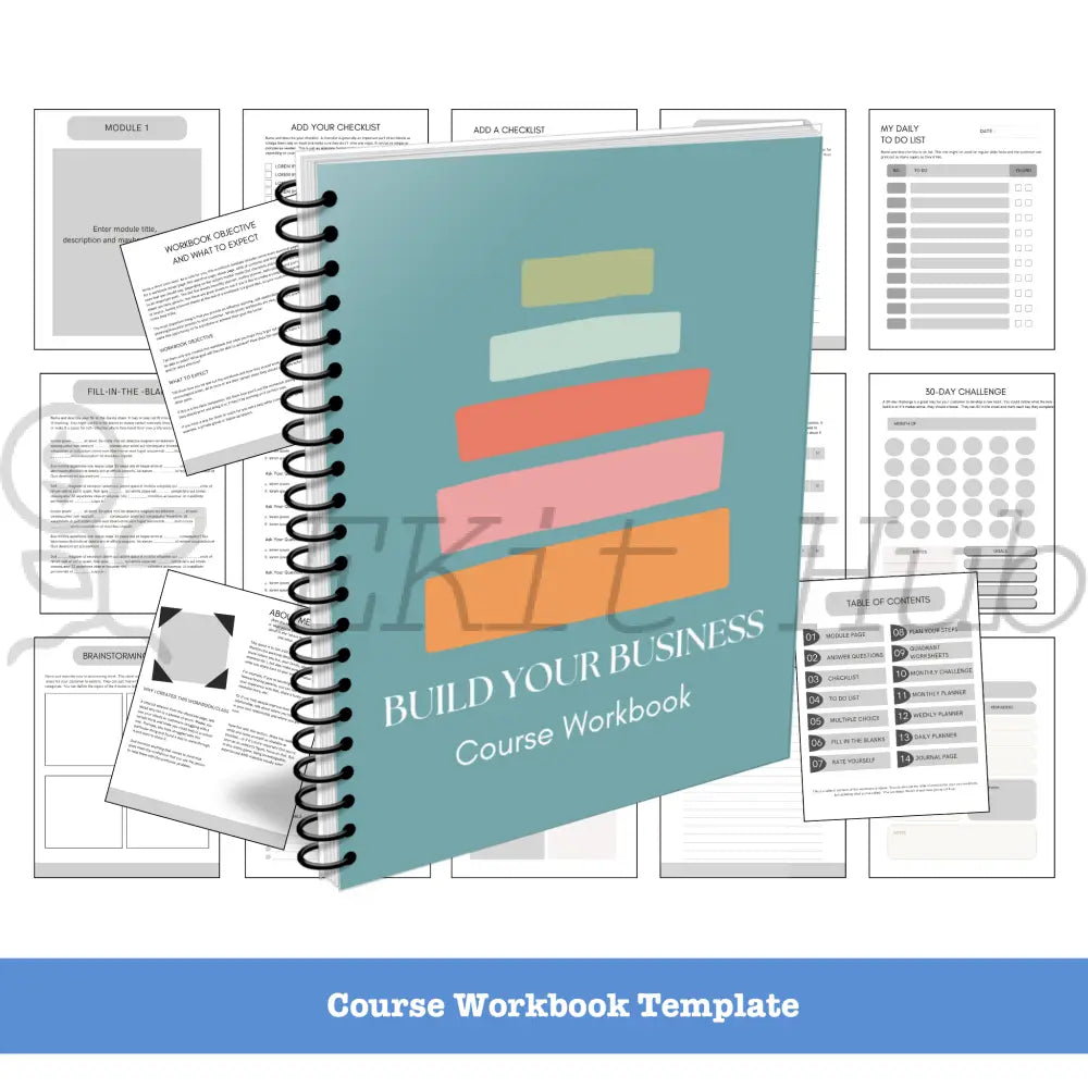 Business Niche Course Workbook Template