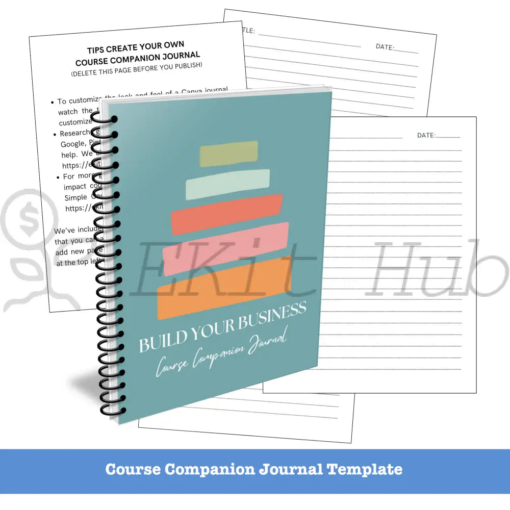 Business Niche Course Journal Template