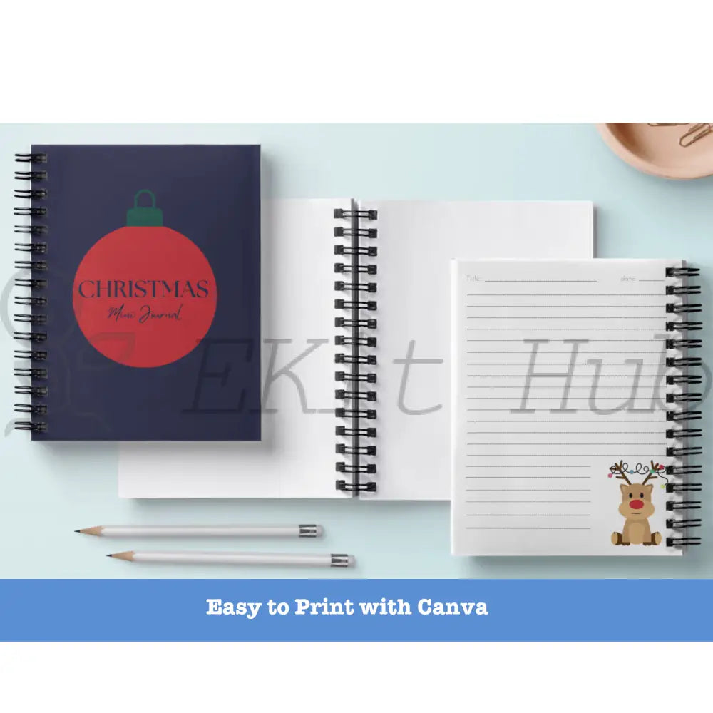 Christmas Journal Canva Template - Mini Plr Templates