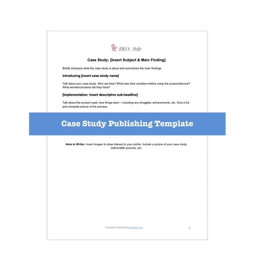 Case Study Publishing Template