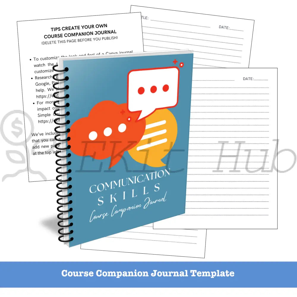 Communication Skills Niche Course Template Pack + Create A Quick Guide Canva Templates