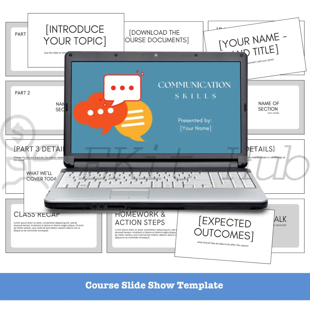 Communication Skills Niche Course Template Pack + Create A Quick Guide Canva Templates