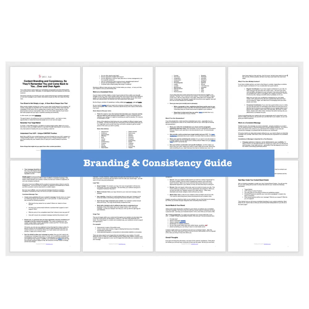 Content Branding and Consistency Guide