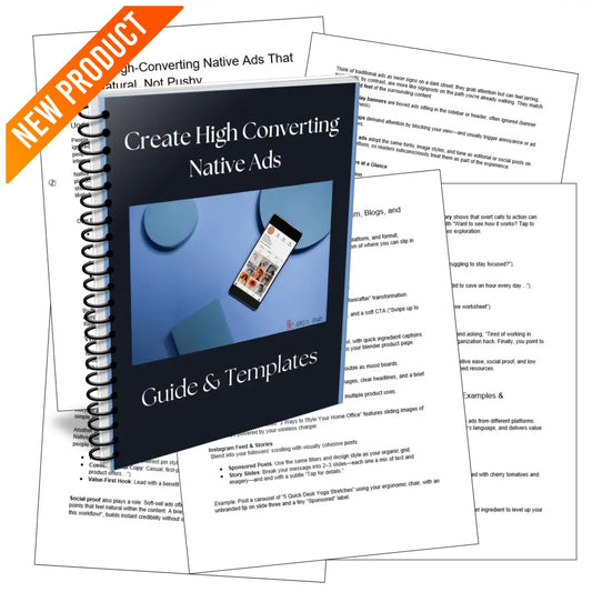 Create High Converting Native Ads Guide + Templates Business Templates