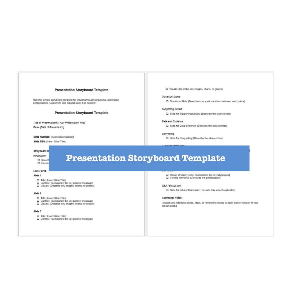 Creating Thought - Provoking Actionable Presentations Templates + Guide Business