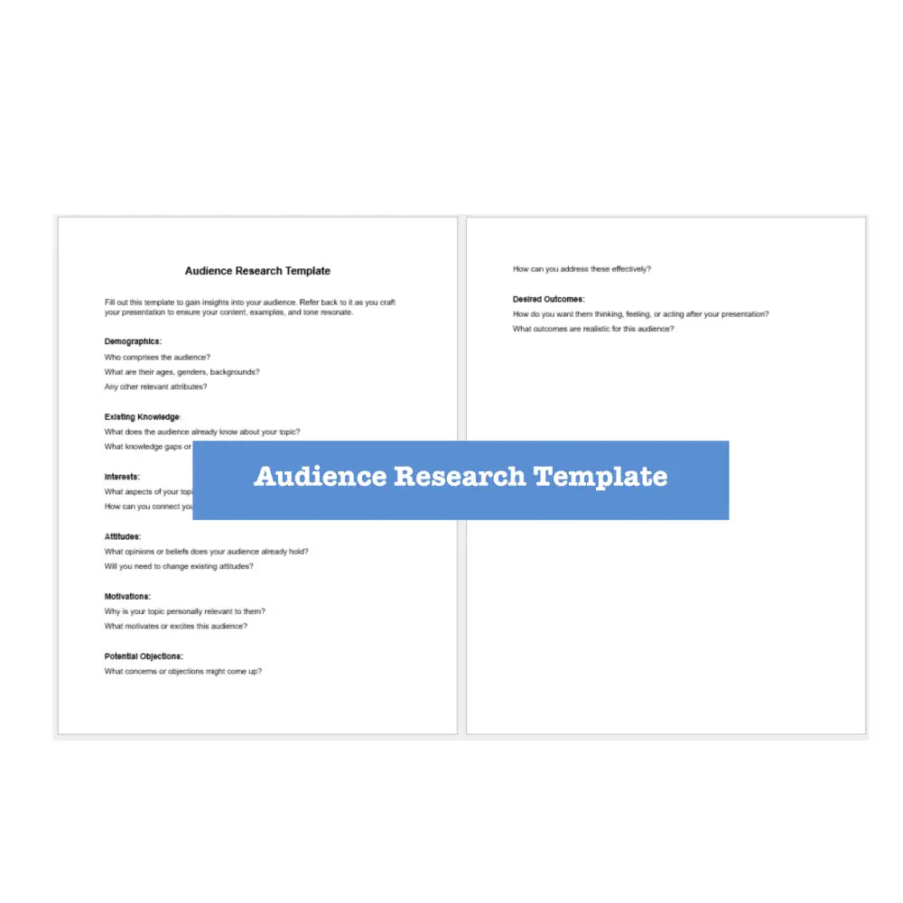 Creating Thought - Provoking Actionable Presentations Templates + Guide Business