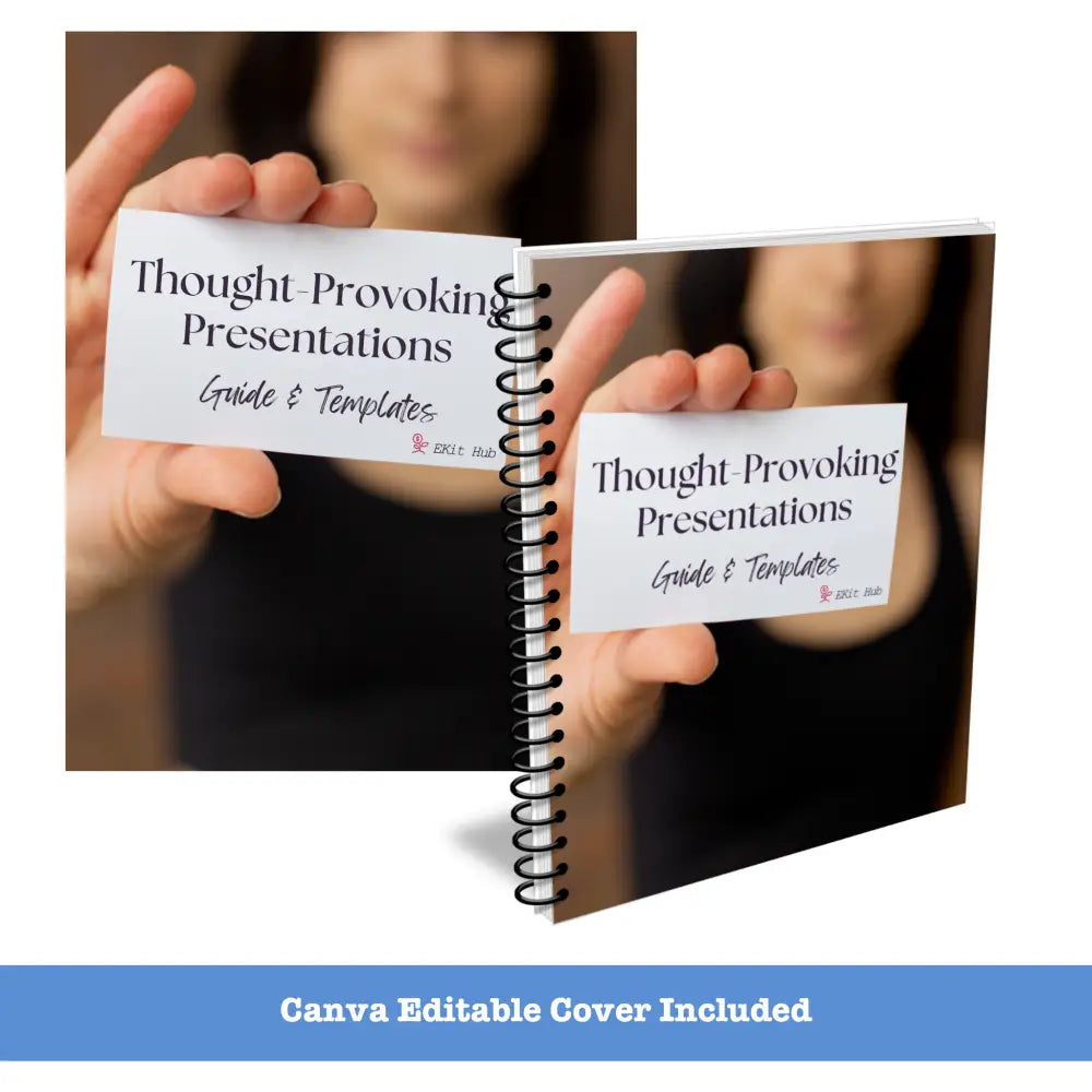 Creating Thought - Provoking Actionable Presentations Templates + Guide Business