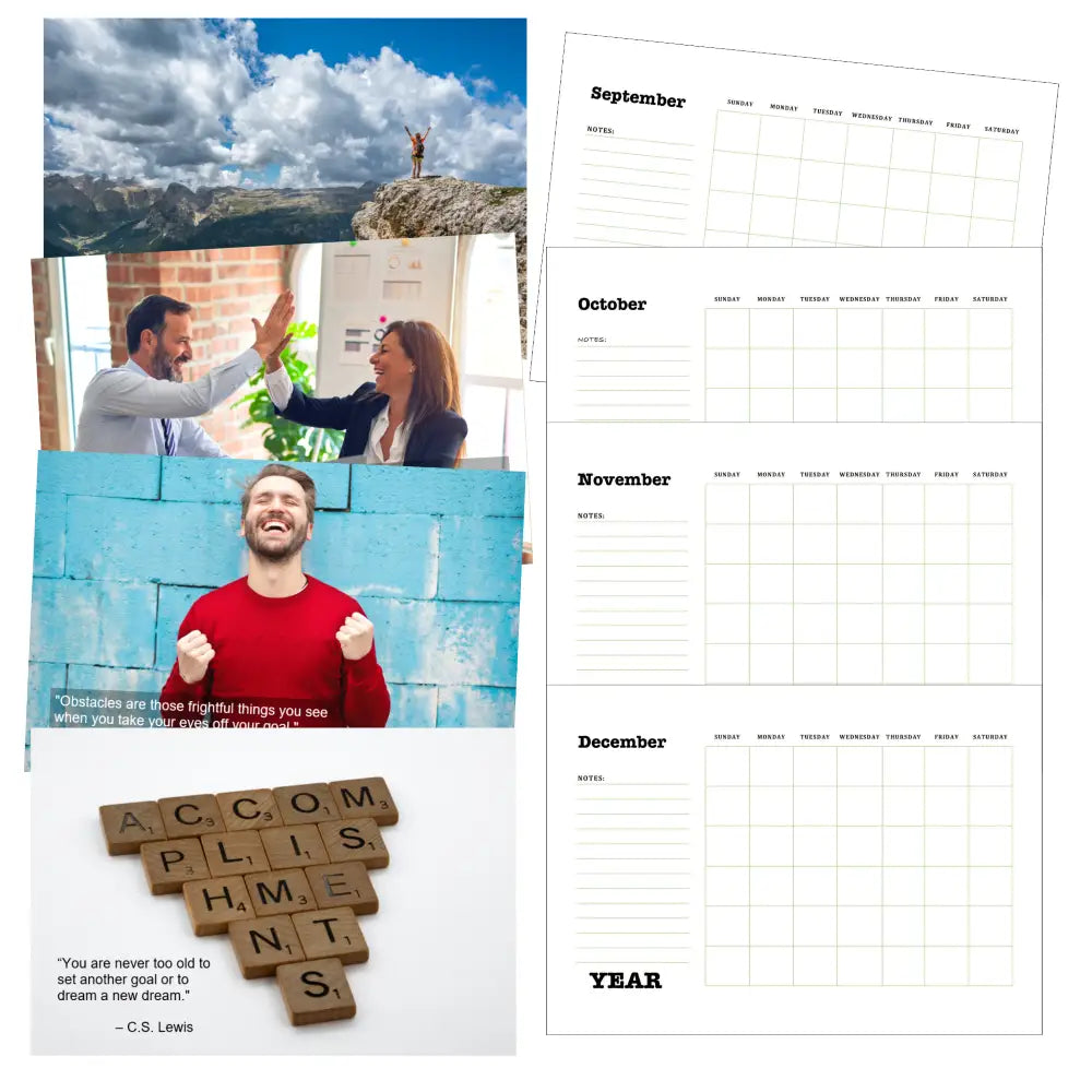 Crush Those Goals Printable Calendar PLR