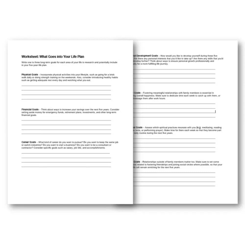 Developing your life plan with a realistic timeline wks plr