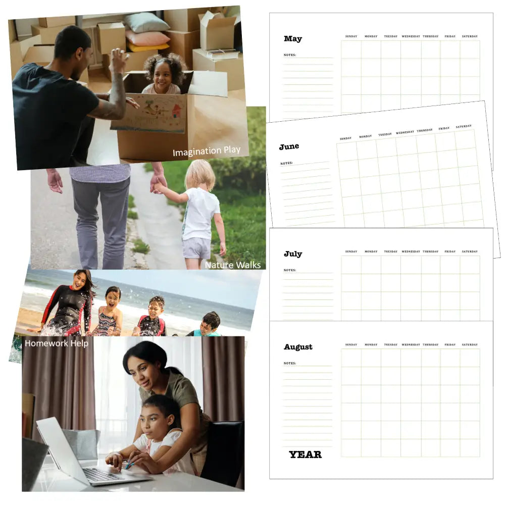 Family goals calendar plr