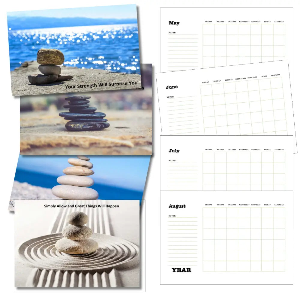 Finding Balance In Your Life Printable Calendar Plr Calendars
