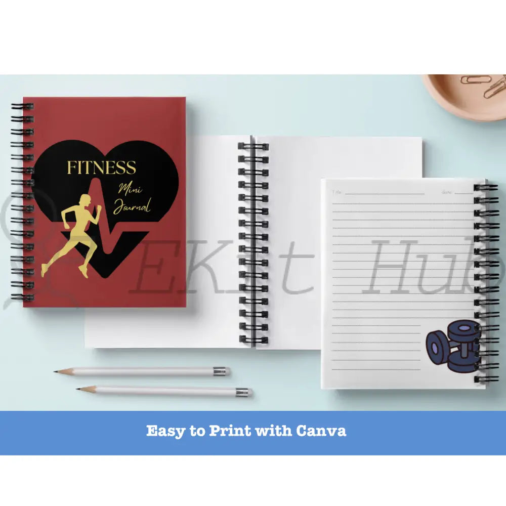 Fitness Journal Template - Canva Mini Plr Templates