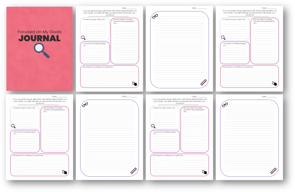 goal setting plr journal