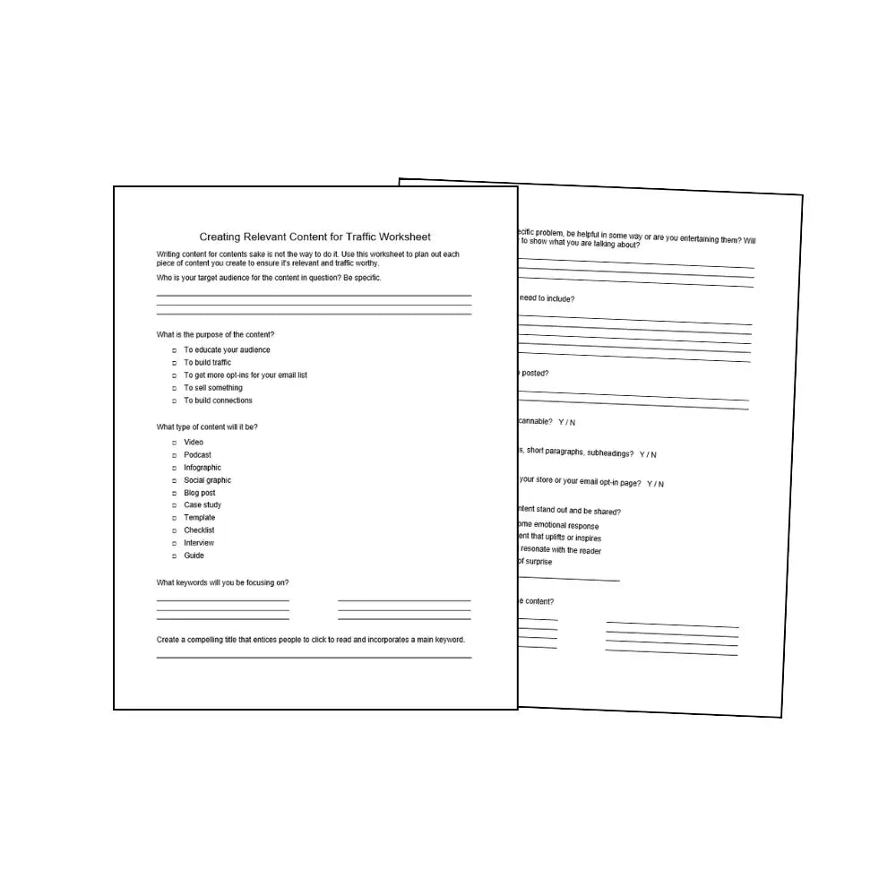 Relevant Content Traffic Templates
