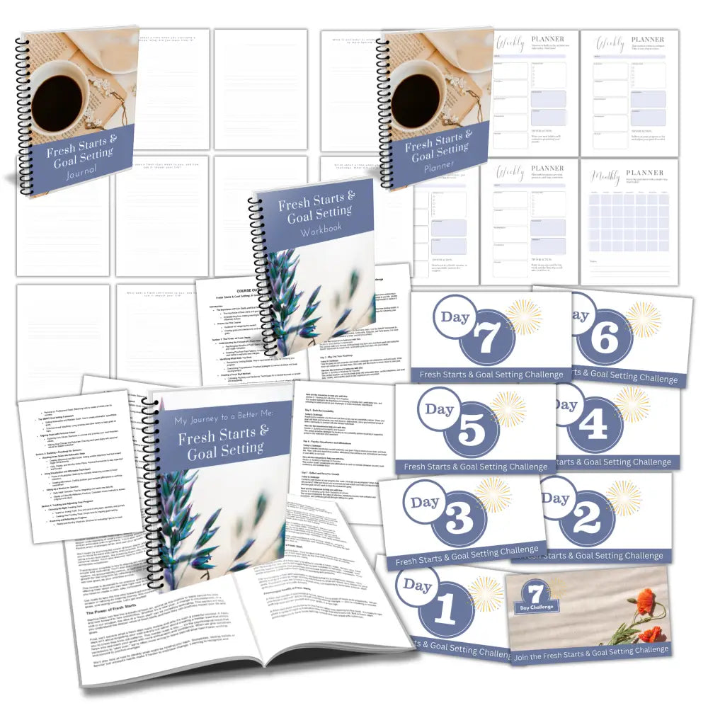 Fresh Starts & Goal Setting - A Better Me PLR Course PLR Reports