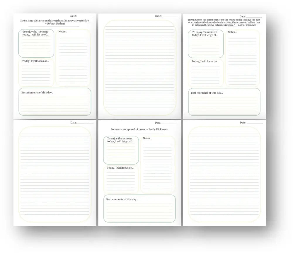 Getting Back In The Moment Printable Journal With Private Label Rights Plr Journals