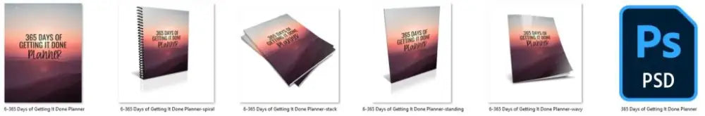 Getting It Done Stop Procrastinating 365-Day Printable Planner With Private Label Rights Plr