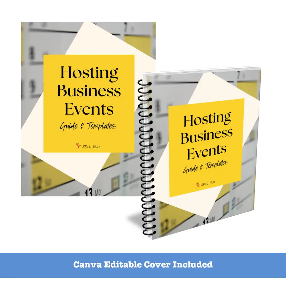 Hosting Business Events Templates + Guide With Plr Rights