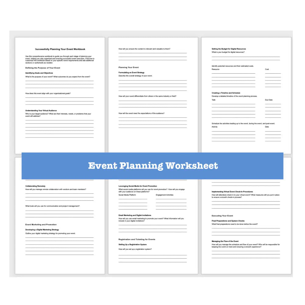 Hosting Business Events Templates + Guide With Plr Rights