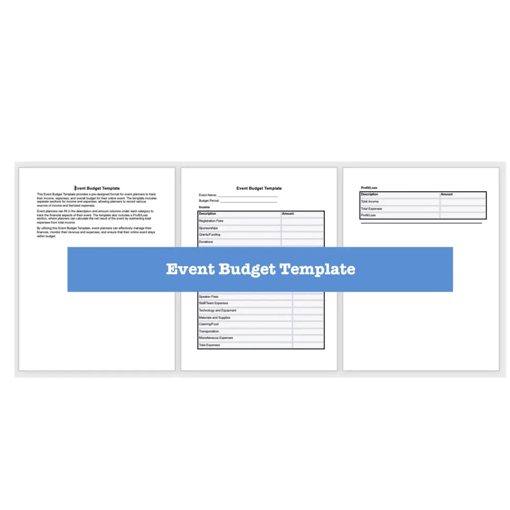 Hosting Business Events Templates + Guide With Plr Rights