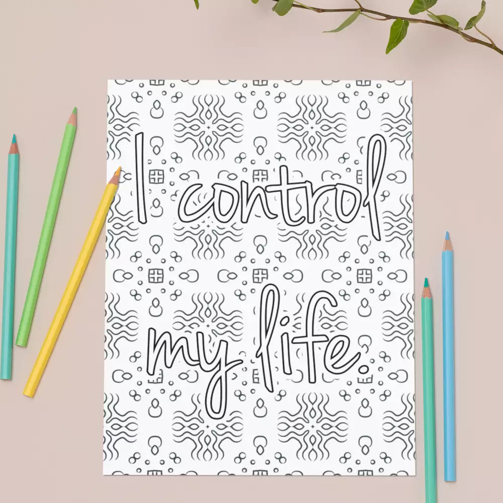 i control my life printable plr