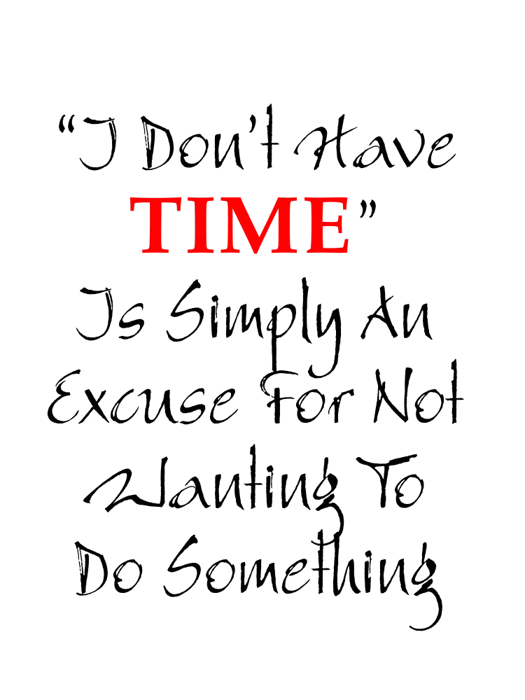 I Don't Have the Time Get Productive PLR Poster Graphic