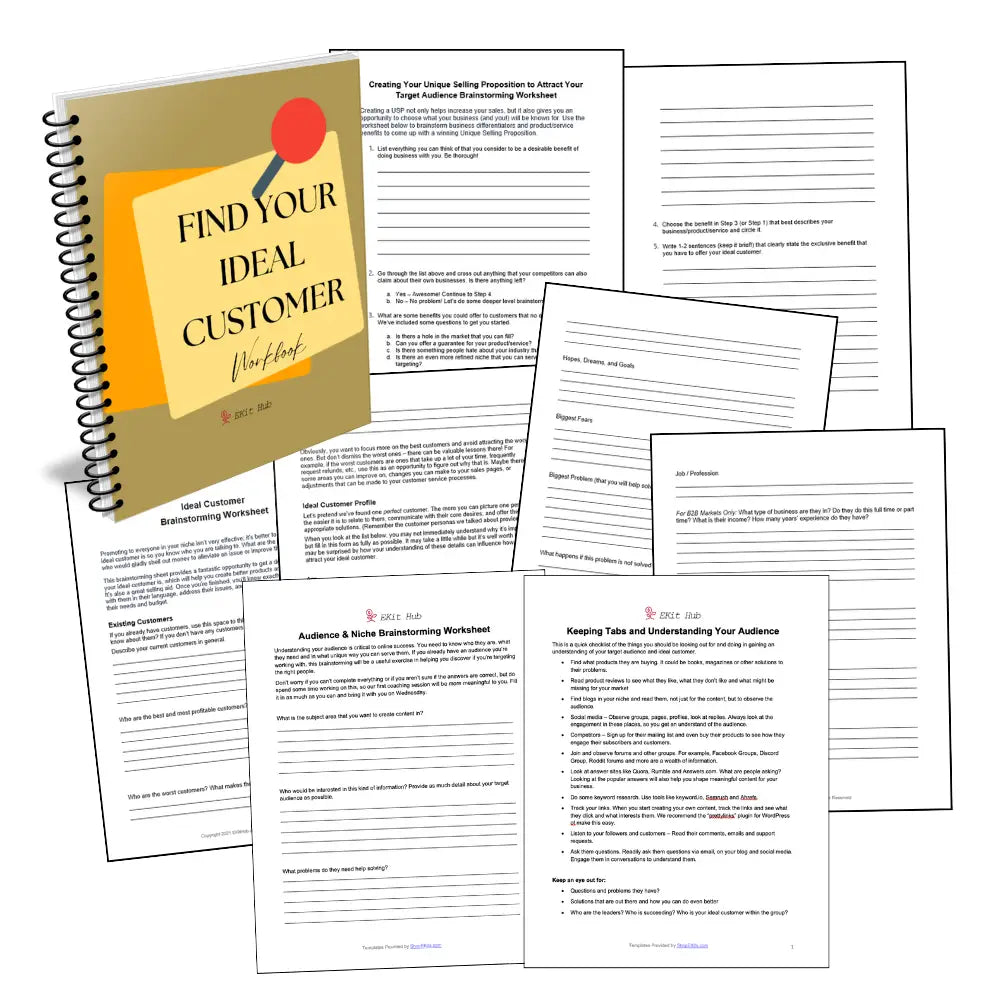 On Sale - Ideal Customer And Audience Building Templates Plr Reports