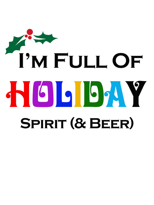 Holiday Spirit Funny Printable Poster PLR